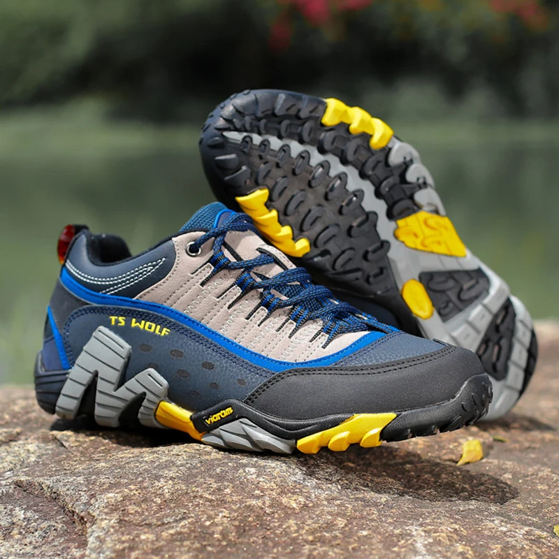 Уличные из натуральной кожи Для мужчин Пеший Туризм обувь Водонепроницаемый