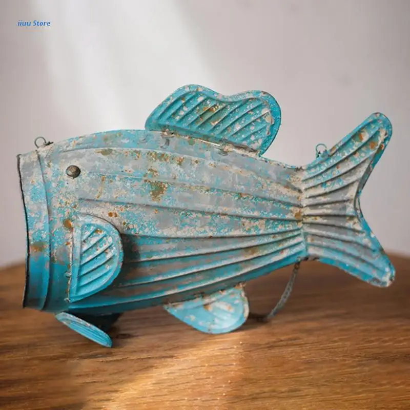 

Creative Flying Fish Canned Flower Pot Hanging Basket Pendant Garden Decoration L5YE