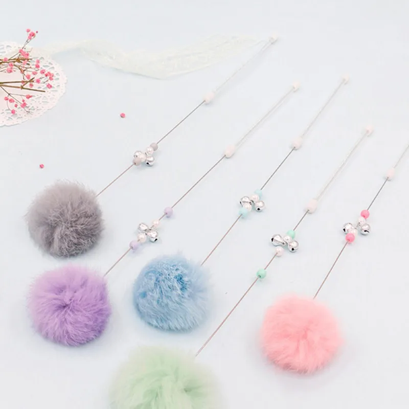 Новинка забавная палочка для домашних животных котят кошки мягкие волосы