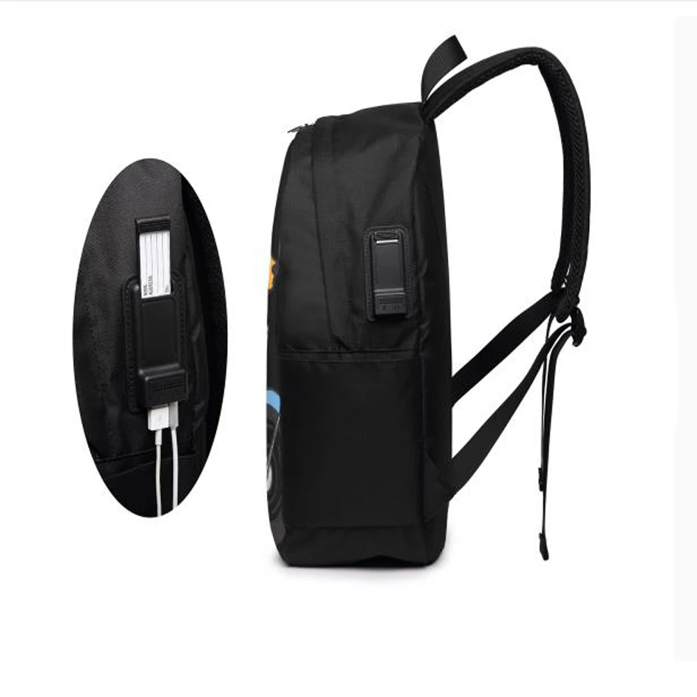 Mr. Q Новые мужские рюкзаки на заказ USB интерфейс аудио Usb сумка кожаный рюкзак