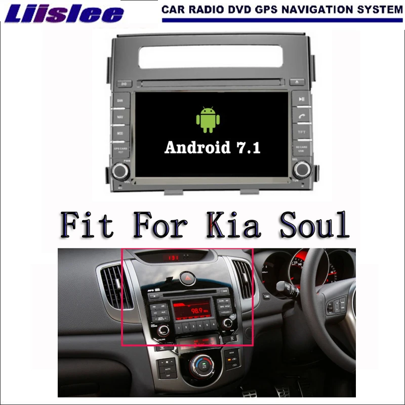 Liislee Android 7 1 2G RAM для Kia Soul 2012 ~ 2013 автомобильный Радио Аудио Видео Мультимедиа DVD