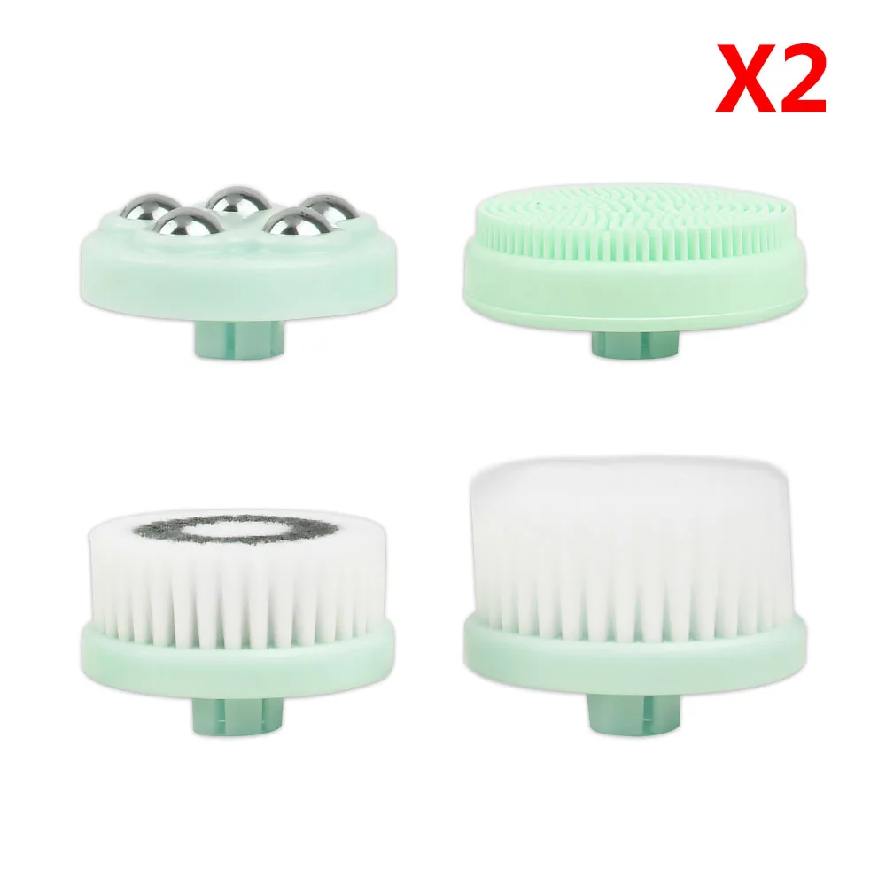 

8pcs Face Cleansing Brush for Cleansing Facial Brush Massager Cleaning Device Massage Cleanser Beauty Skin Care