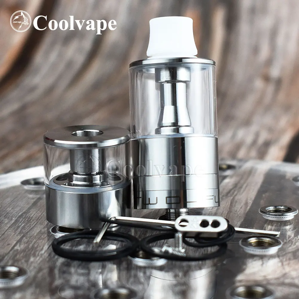 

wolf coolvape Dvarw DL FL rta 6ml Capacity 24mm e-cigarette Atomizer 316 Stainless Steel Rebuildable Adjustable Airflow rta