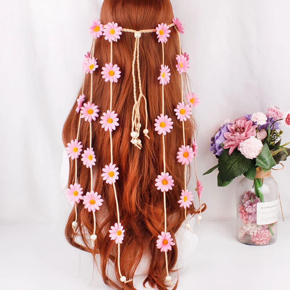 Женская гирлянда в стиле бохо с подсолнухами|Украшения своими руками для