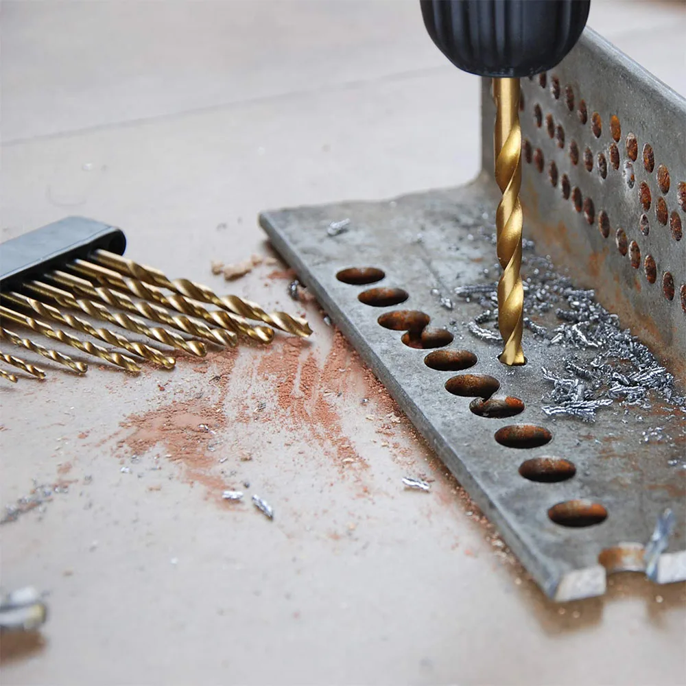 

50 Pcs Titanium Twist Drill Bit Set - High Speed Steel for Steel, Wood, Plastic, Metal, Copper, Aluminum Alloy 1/1.5/2/2.5/3 mm