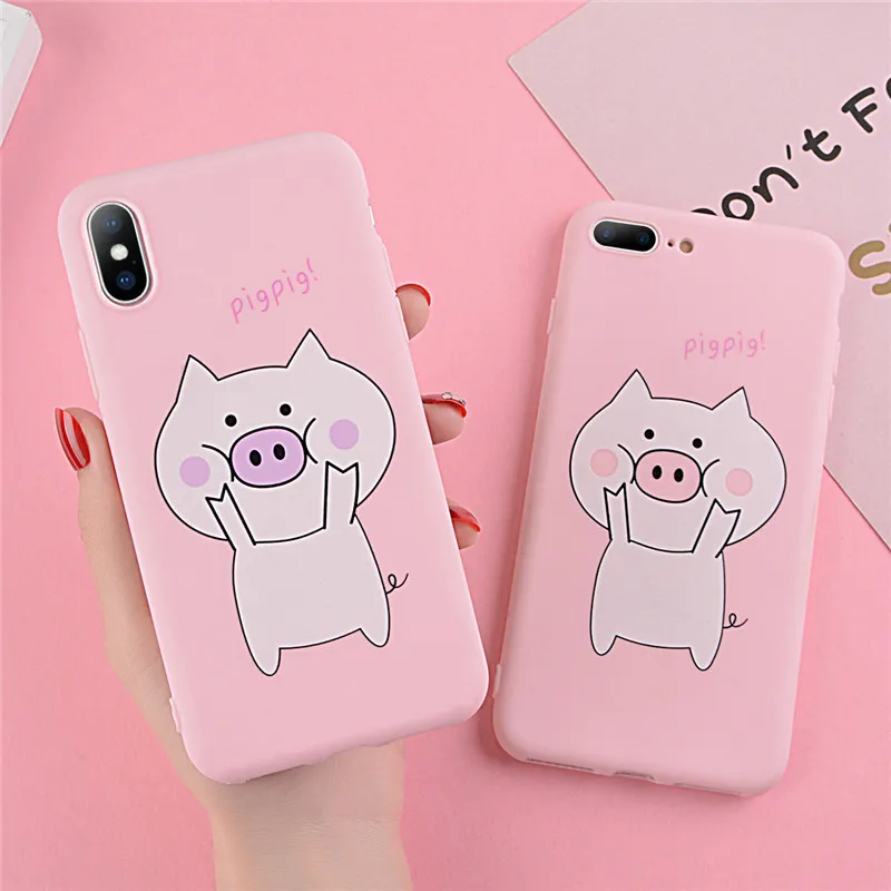 Чехол накладка GTWIN Lucky Pig Для iPhone 11 Pro XS Max X XR мягкий ТПУ защита от падения для 7 8 6 6S
