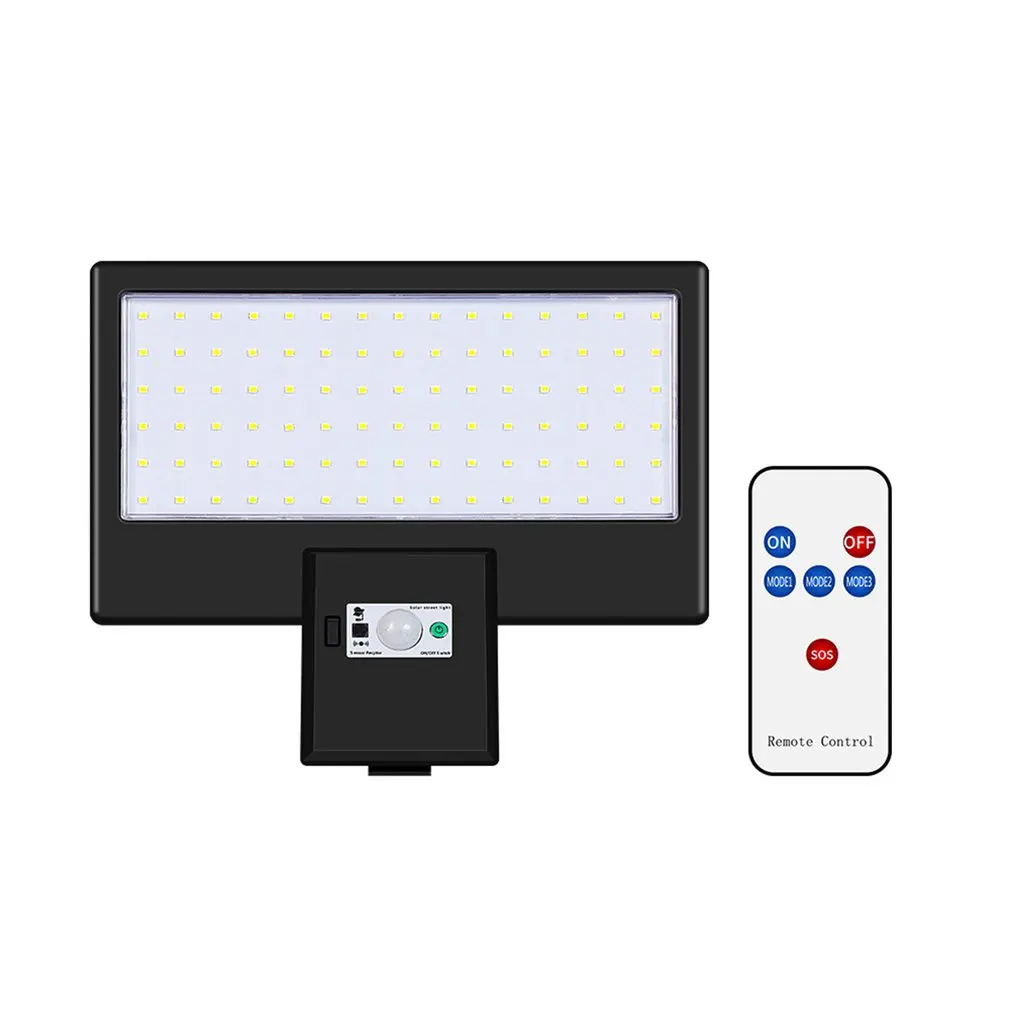

Solar Street Light IP65 Waterproof Solar LED Flood Light Energy-saving Remote Control And Induction For Courtyard Garden