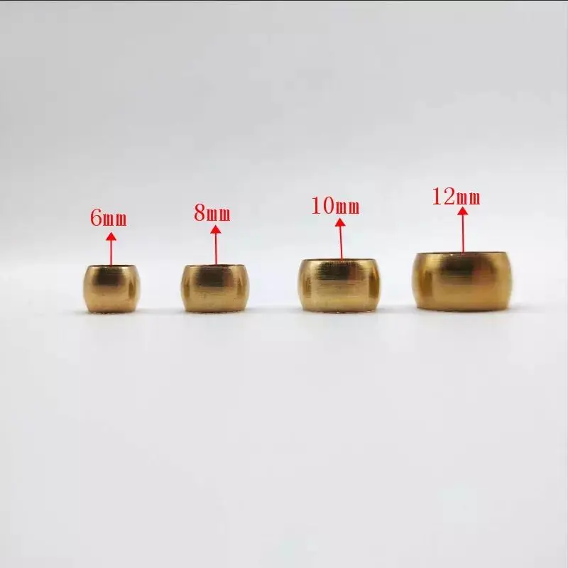 Латунный двойной конусный наконечник 10 шт. трубка с наружным диаметром 4 6 8 мм