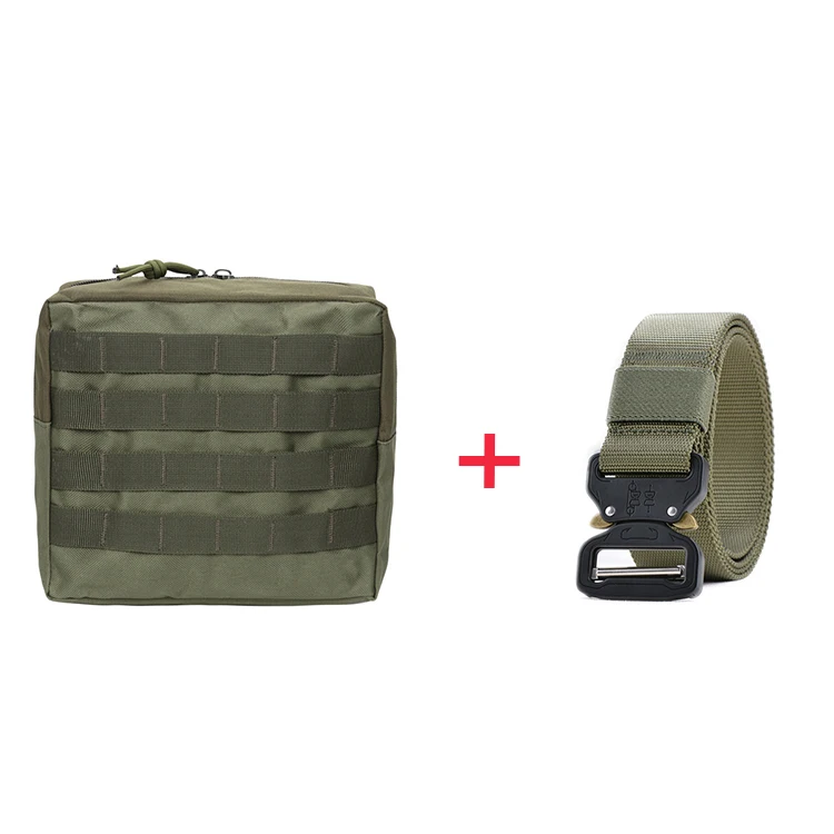 bag and 125CM belt 5 Водонепроницаемая нейлоновая тактическая сумка для ног Molle system охотничий набор инструментов ремень для мужчин и женщин военная техника тактическая сумка - Цвет: bag and 125CM belt 5