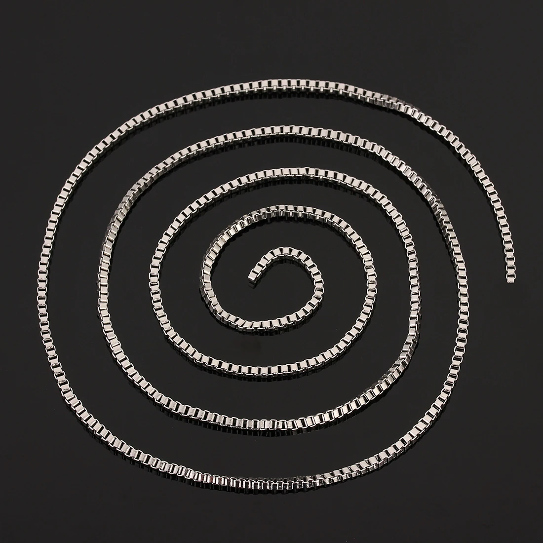 

2 Meters/lot Stainless Steel Box Chain Necklace Link Chains 1.5/2/3/4mm Silver Color DIY Jewelry Makings Accessorieas