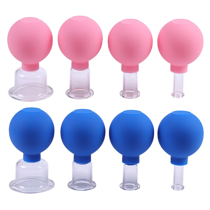 1 шт. голубые розовые вакуумные чашки для массажа тела | Красота и здоровье