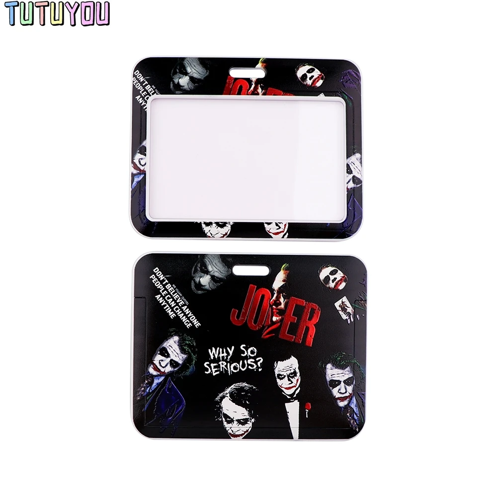 

PC3127 Movie Figure Cool Clown Lanyard Card ID Holder Car KeyChain ID Card Pass Gym Phone Badge Key Ring Holder Jewelry