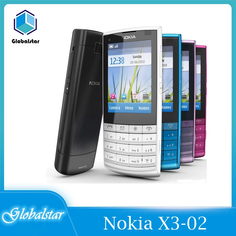 Nokia X3 02 Восстановленный Оригинальный 3G мобильный телефон 5.0MP с русской