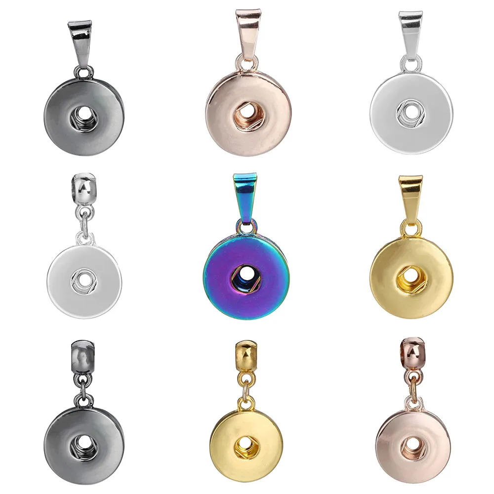 10 шт./лот подвеска с застежкой для 18 мм 20 ювелирные изделия ожерелья серебряного