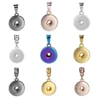 10 шт.лот подвеска с застежкой для 18 мм 20 мм ювелирные изделия ожерелья серебряного цвета подвеска с застежкой для женщин застежка аксессуары фурнитура