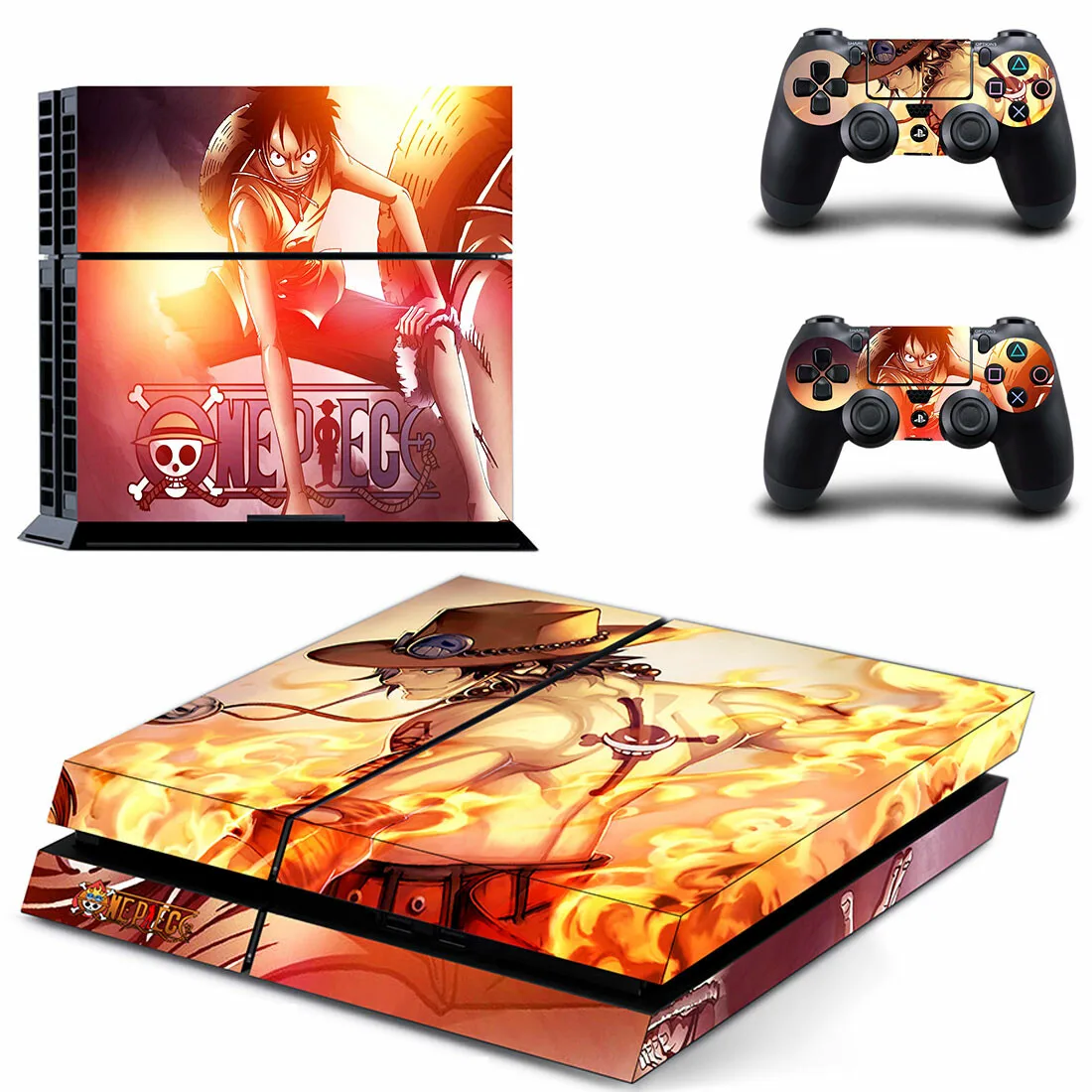 Аниме Одна деталь PS4 Стикеры s Play station 4 кожи Наклейки Обложка для Игровые