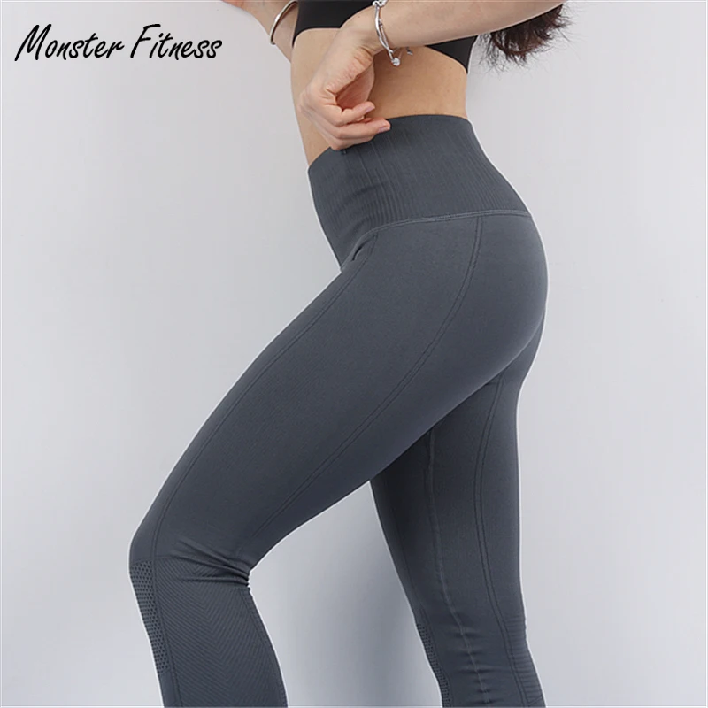 Monster 2018 Yoga Pants Thick Sport Leggings High Waist Push Up Gym Running Workout Fitness Yoga Leggings For Women