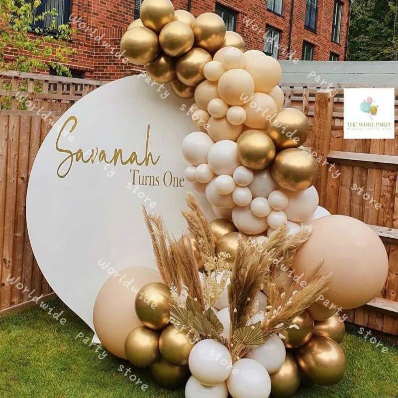 DIY Baby Shower Party свадебные шары для украшения Гирлянда арочный комплект белое золото