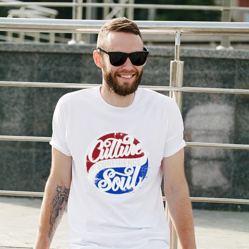 

New Arrival Culture Confidence 100% Cotton Cotton Tee-Shirt Customized Regular Tee Shirt Funky Oversized T Shirts Boyfriend Gift