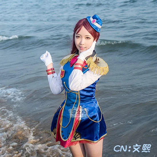 

COS-HoHo Anime Lovelive! Sunshine! Aqours Happy Party Train Sakurauchi Riko Game Suit Uniform Cosplay Costume Halloween Women Ou