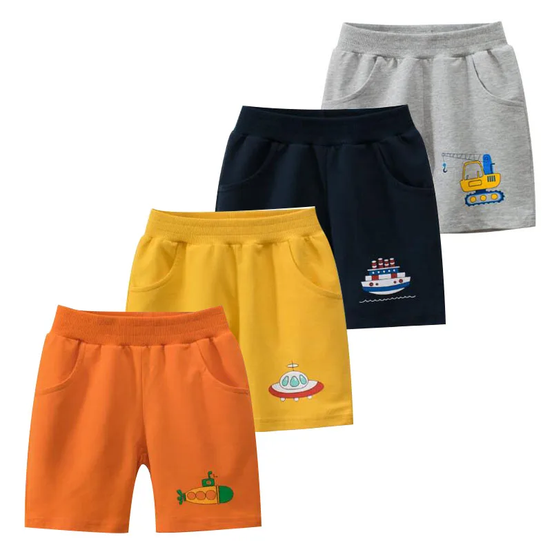 

Baby Boy Shorts Casual Cartoon Elastic Shorts Pant Clothing For Boys Pure Cotton Mid Waist Soft Trousers 2023 Summer New Arrival