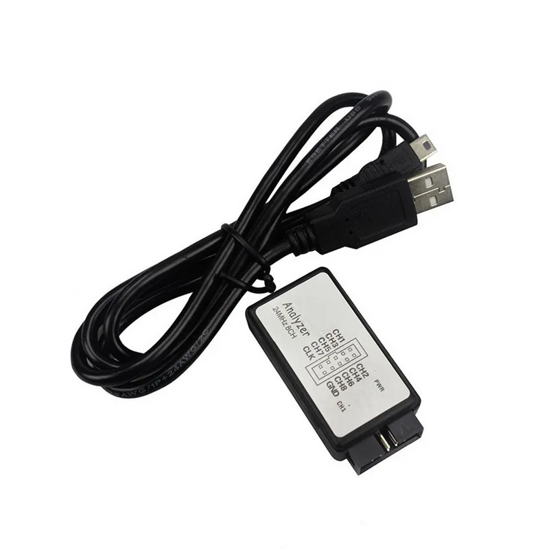 Инструмент для отладки сигнала FPGA 24 м 8 каналов USB профессиональный мини