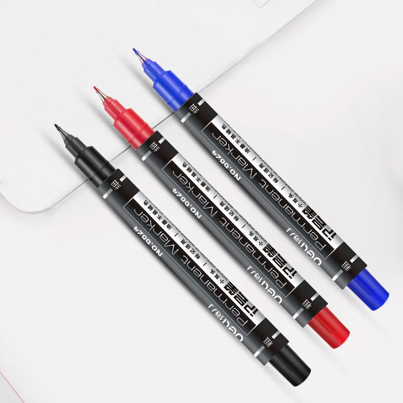 

Gel Pen Permanent Blue Black Red Ink Retractable Refill Ballpoint Pens Stationery School Teacher Office Student Accessories