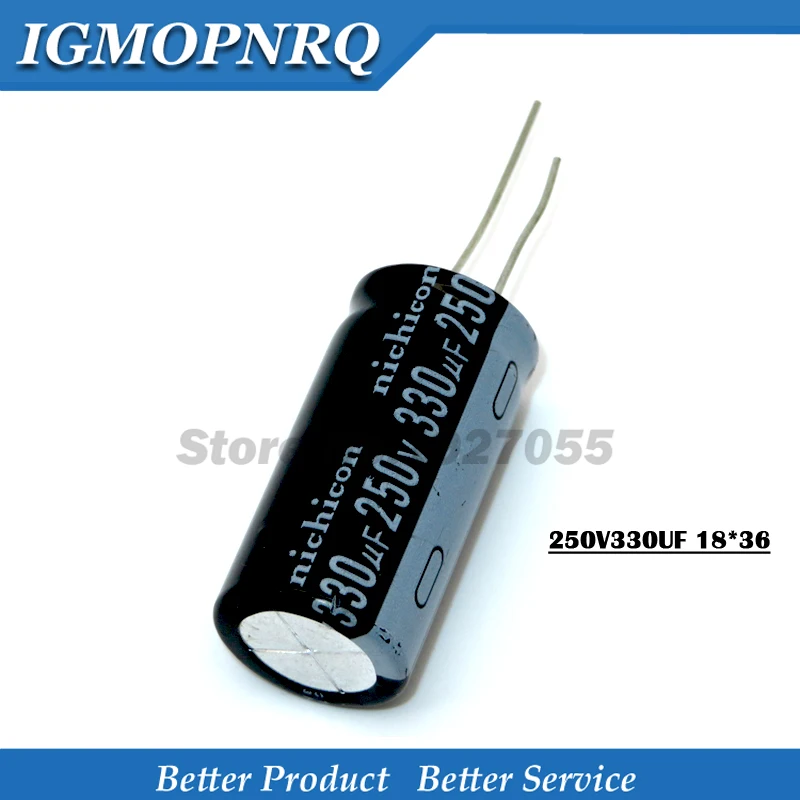 5 шт. 250V330UF 18x35 мм 250v 330 мкФ 18*35 электролитический Капа конденсатор с алюминиевой