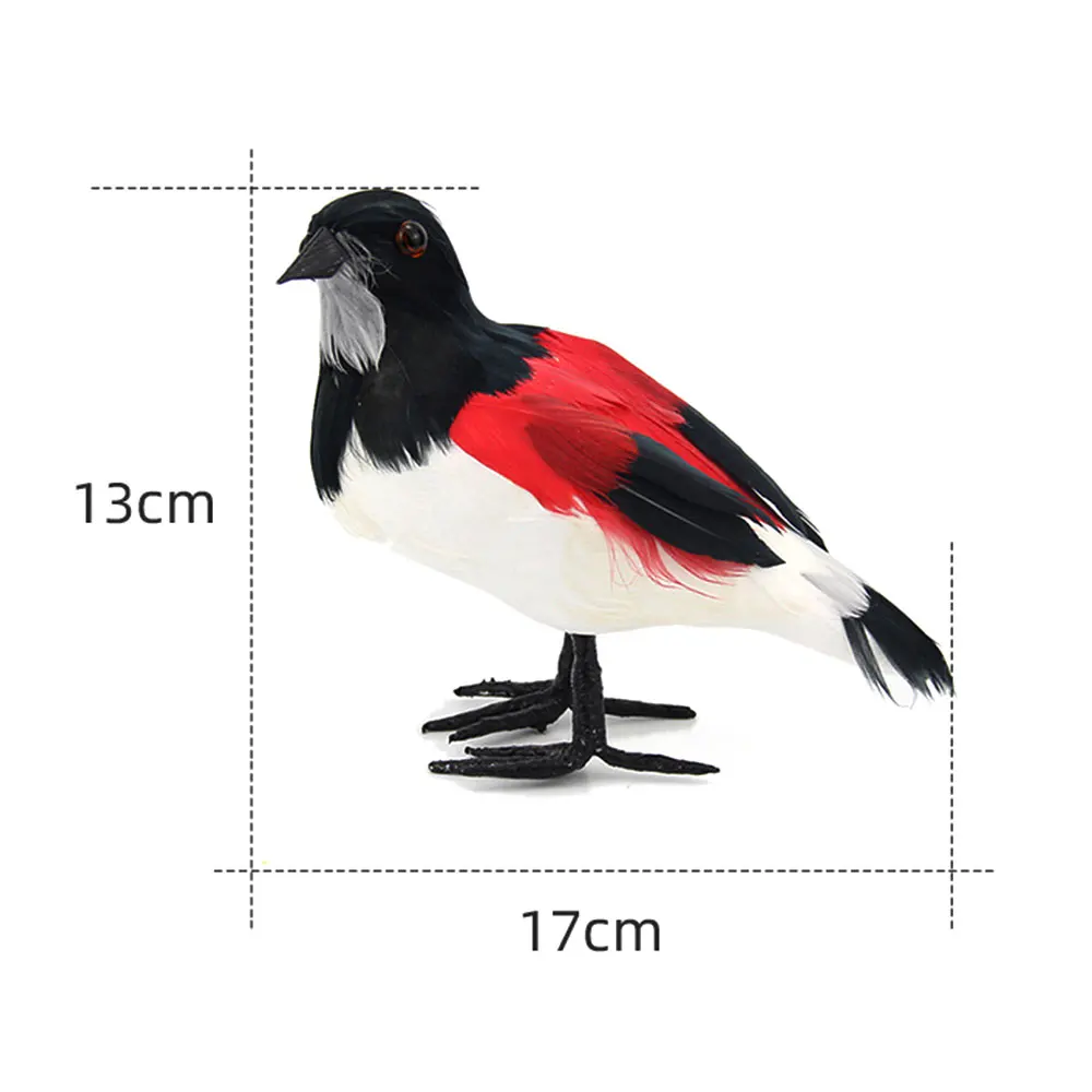 Новое Искусственное перо Статуэтка голубей стоящая птица двор Декор Детская