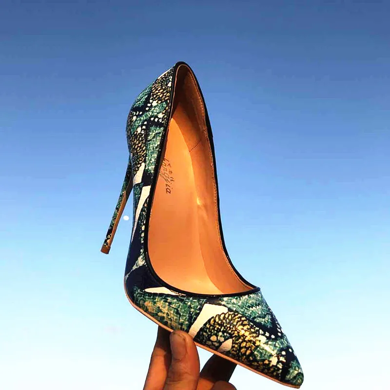 Женские туфли-лодочки Keshangjia новые весенние туфли с цветочным принтом пикантные