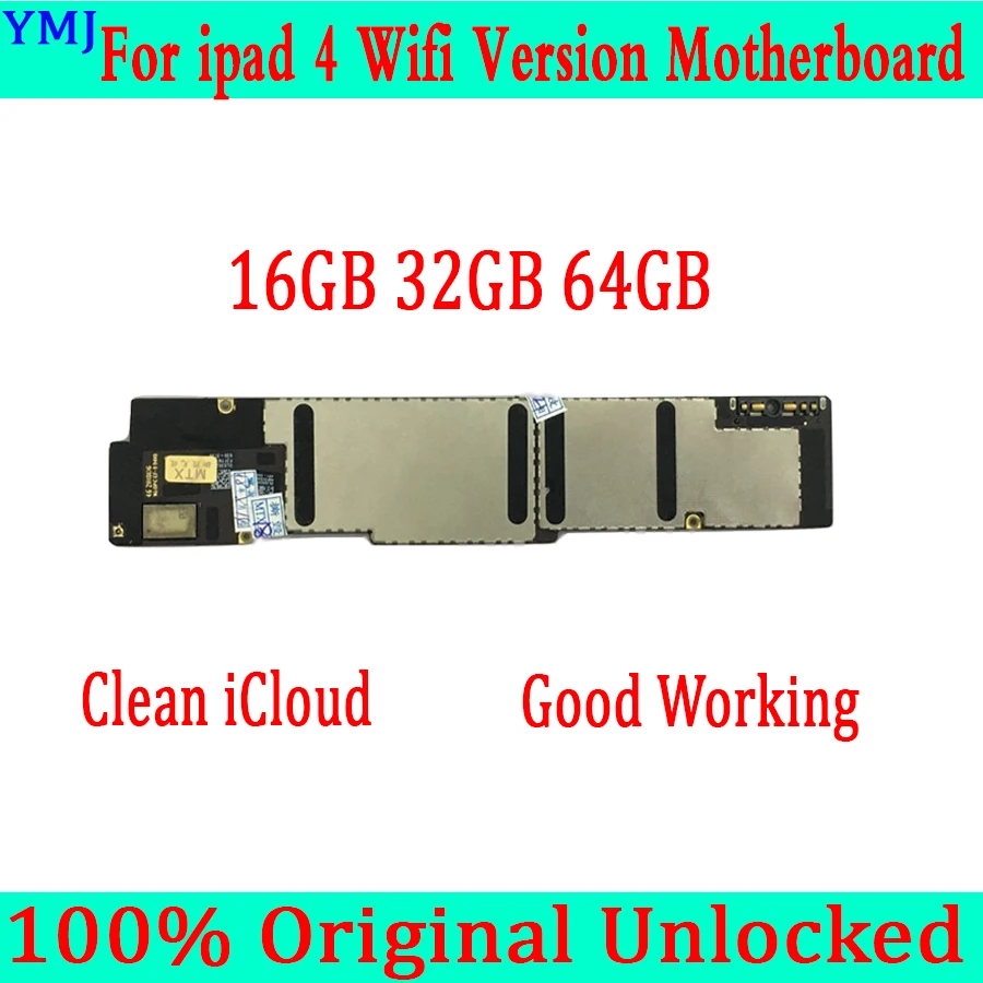 Материнская плата для iPad 4 с полными чипами оригинальная разблокированная