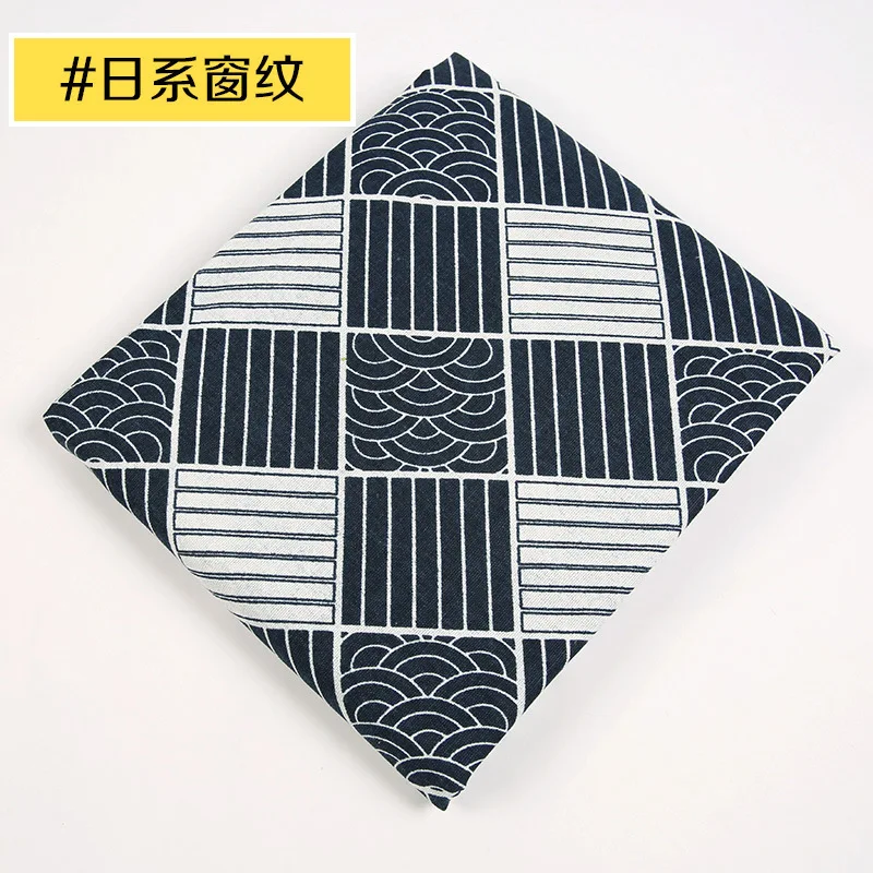 Япония стиль хлопок лен темно синий Lchthyosis скатерть открытый рябь Страна Свадьба