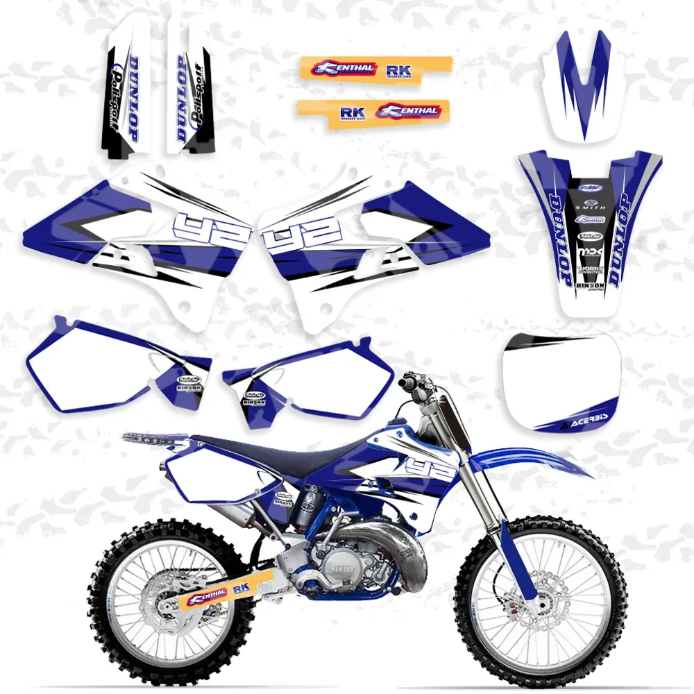 Graphics Decal Sticker Kits for Yamaha YZ125 YZ250 YZ 125 250 1996 1997 1998 1999 2000 2001 Motorcycle Accessories Parts