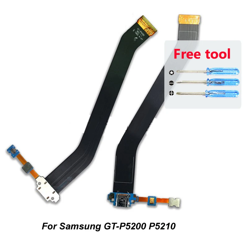 Usb-разъем для зарядки разъем док-станции гибкий кабель samsung GT-P5200 P5210 запасная