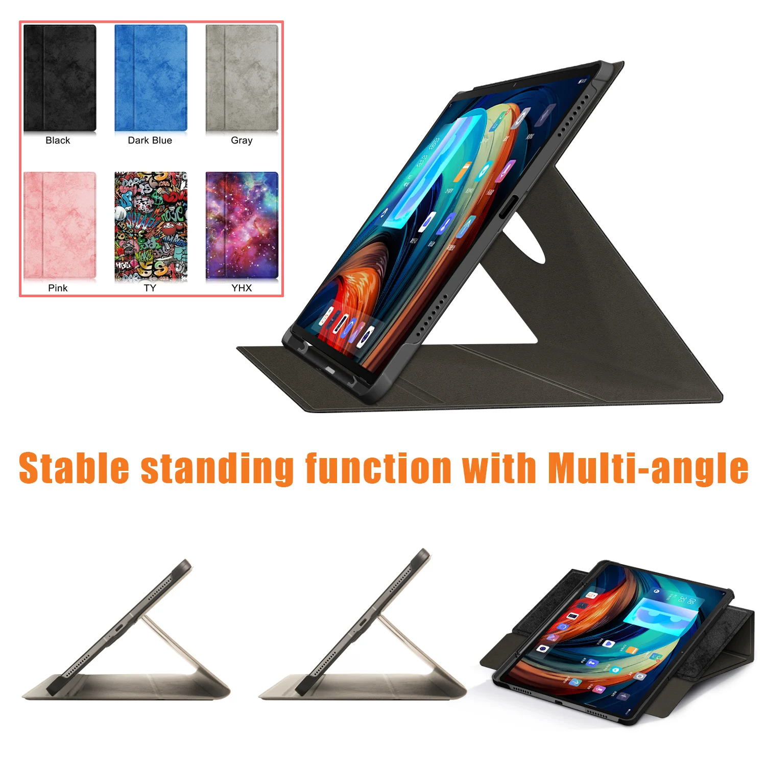 

Casteel For Lenovo Tab P12 Pro Case Cover Shell ZA9D0002 TB-Q706F With Wake Up Function