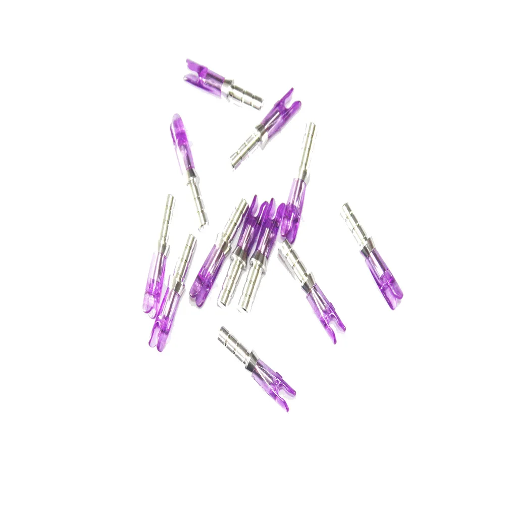 24 шт. стрелка Nock Pin ID4.2mm Размер S для детей изогнутый лук углеродную стрелу валы