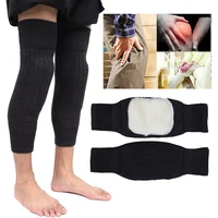 new 1pair unisex thicken winter warm knee protective gear knee protector leg warmer kneepad outside sport cycling anti cold belt