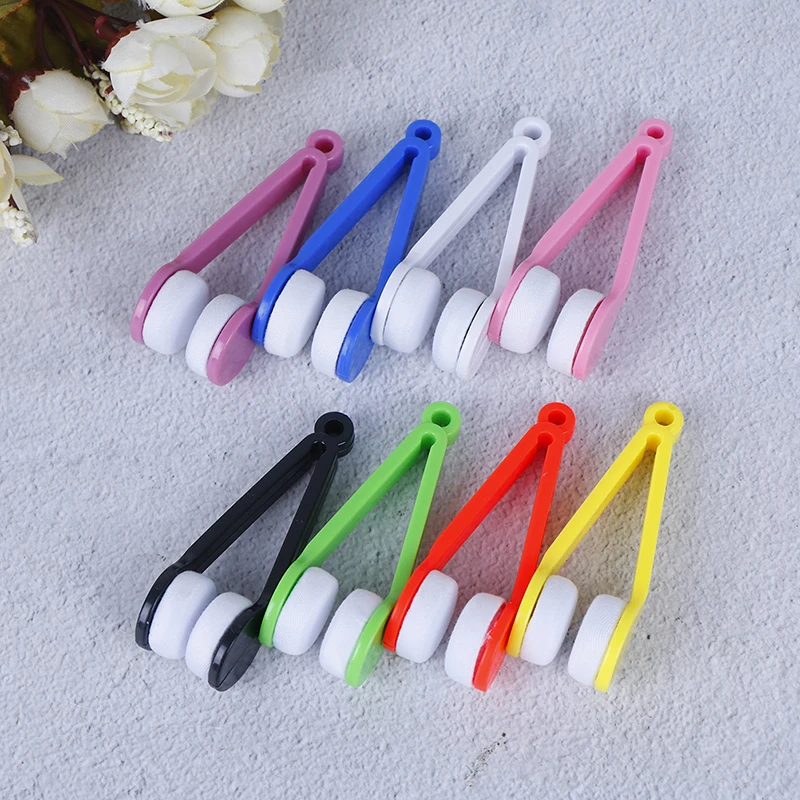 Mini Eyeglass Sunglasses Cleaner Sun Glasses Glass Cleaning Limpiador Brochas Spectacles Tool Clean Brush | Аксессуары для одежды