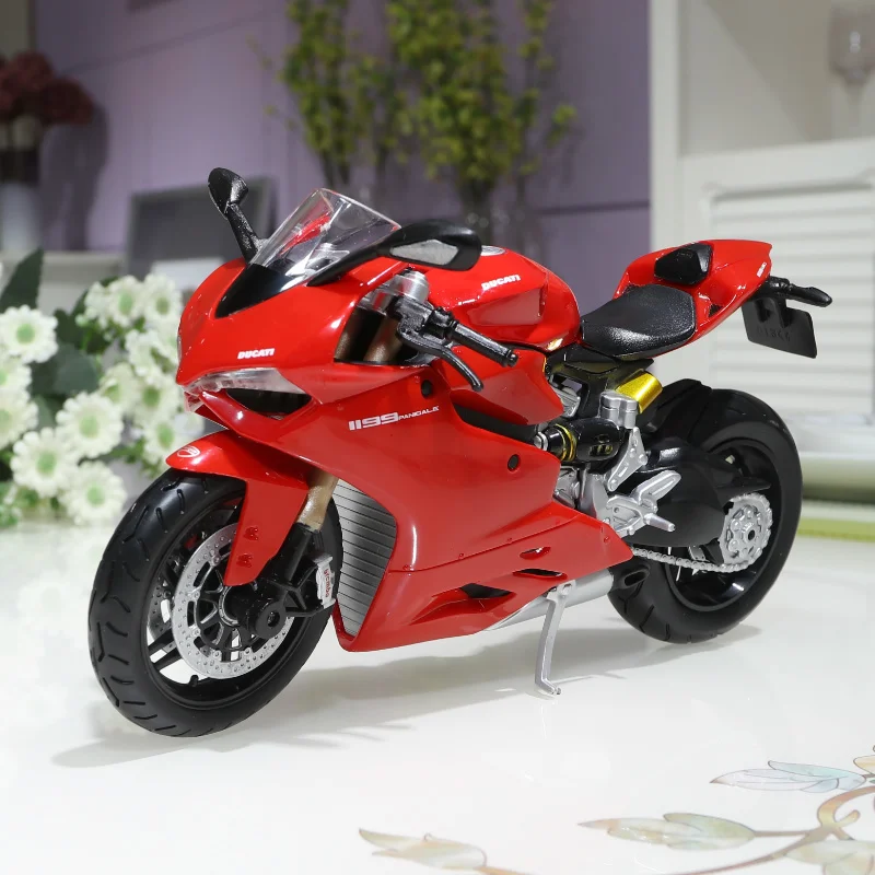 1/12 новый оригинальный Сплав ABS 1199 мотоцикл детская игрушка локомотив дисплей