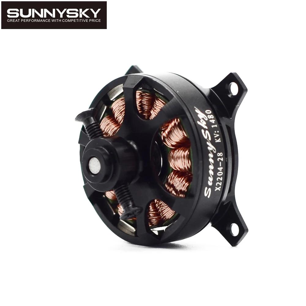 Sunnysky X2204 KV1480/KV1800 2-3S 3 мм бесщеточный двигатель с диаметром вала для
