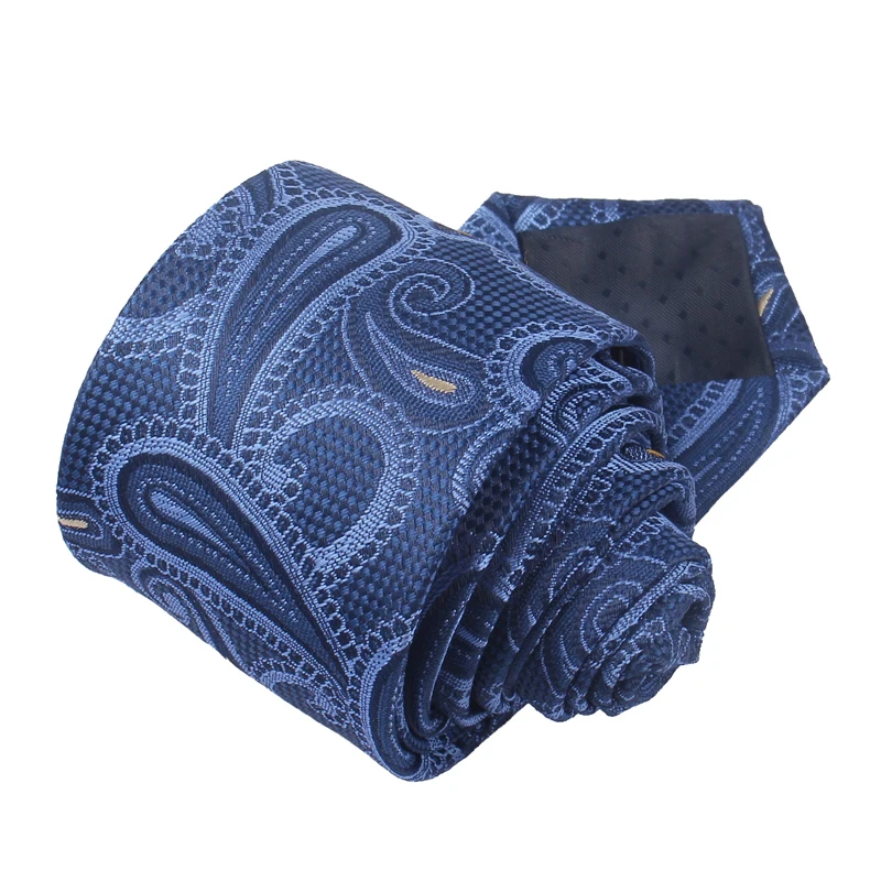 Узкий мужской галстук с пейсли жаккардовые Тканые Полосатые Галстуки для мужчин