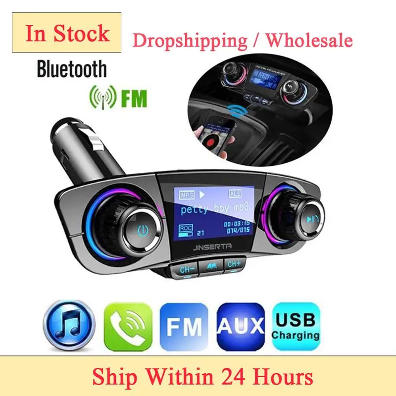 Автомобильный MP3-плеер беспроводной fm-передатчик громкая связь радио