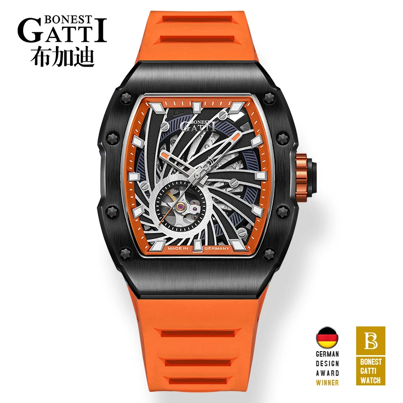 Мужские механические часы Топ бренд класса люкс 2020 автоматические Бизнес синие