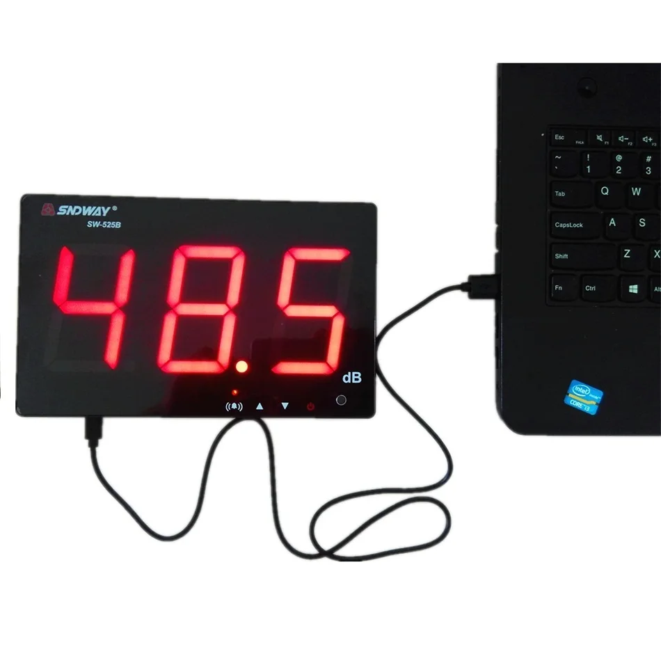 SNDWAY цифровой измеритель уровня звука с питанием от USB 30 130 дБ 9 6 децибел метр