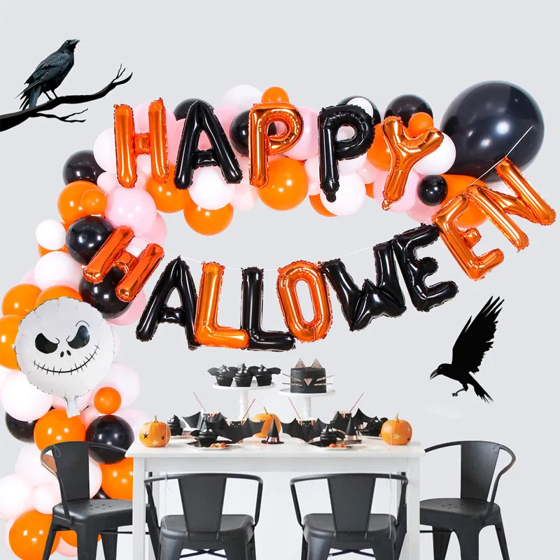 

Счастливое искусственное украшение, тыква, искусственная летучая мышь, Хэллоуин, буквы BOO, подвесные для Хэллоуина, украшение для вечеринки