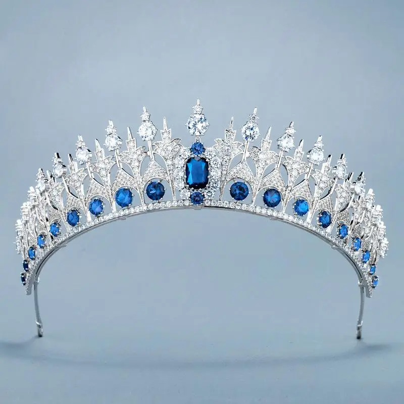 Тиары короны для невесты ювелирные украшения волос с цирконом инкрустированные