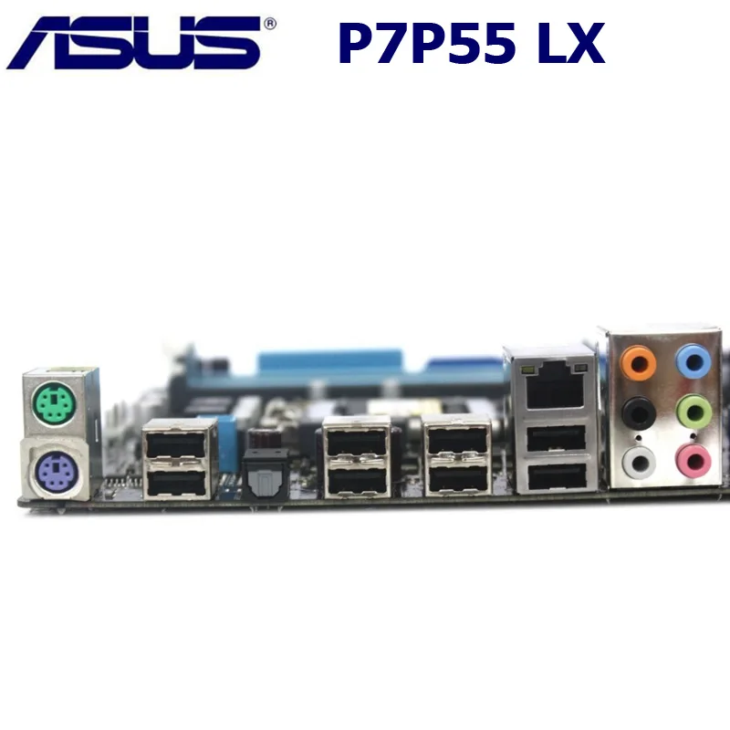Разъем LGA 1156 для ASUS P7P55 LX материнская плата настольного компьютера P55 LGA1156 i3 i5 i7 DDR3 16