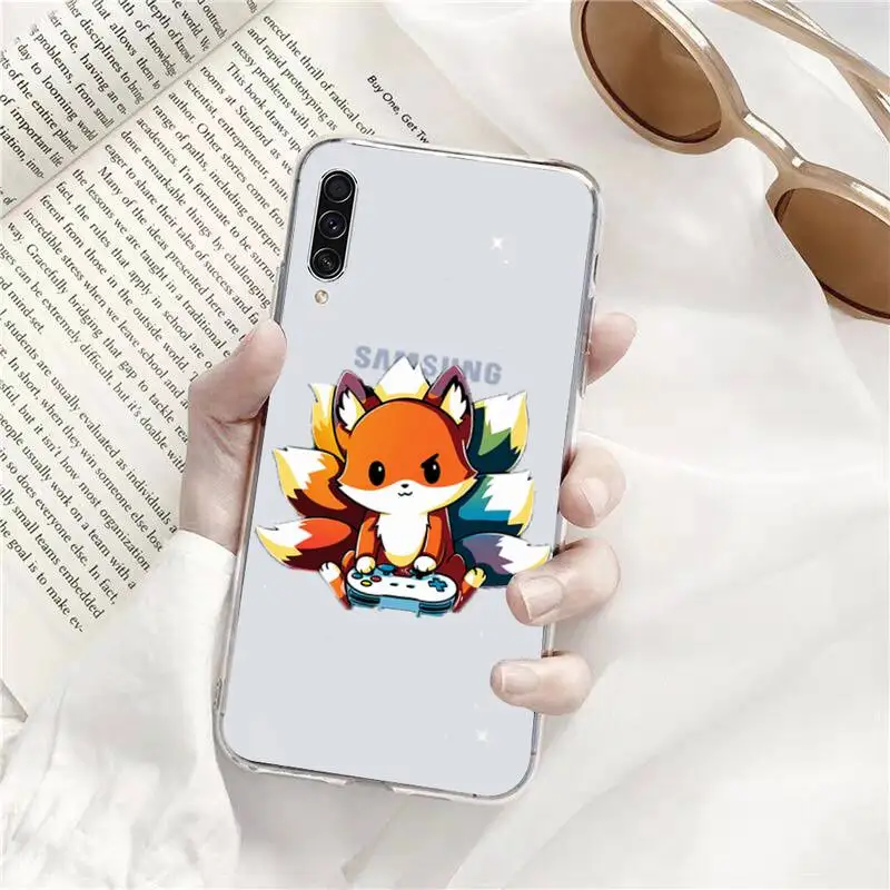 

Anime funny foxs Phone Case Transparent for Samsung s9 s10 s20 Huawei honor P20 P30 P40 xiaomi note mi 8 9 pro lite plus