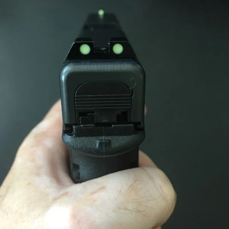Тактический светящийся в темноте Ночной прицел Glock пистолет ночного видения набор 9 мм клатч передний и задний прицел набор для сумки