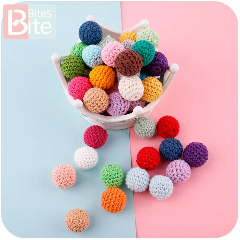 100 шт. деревянные бусины для прорезывания зубов 20 мм | Мать и ребенок